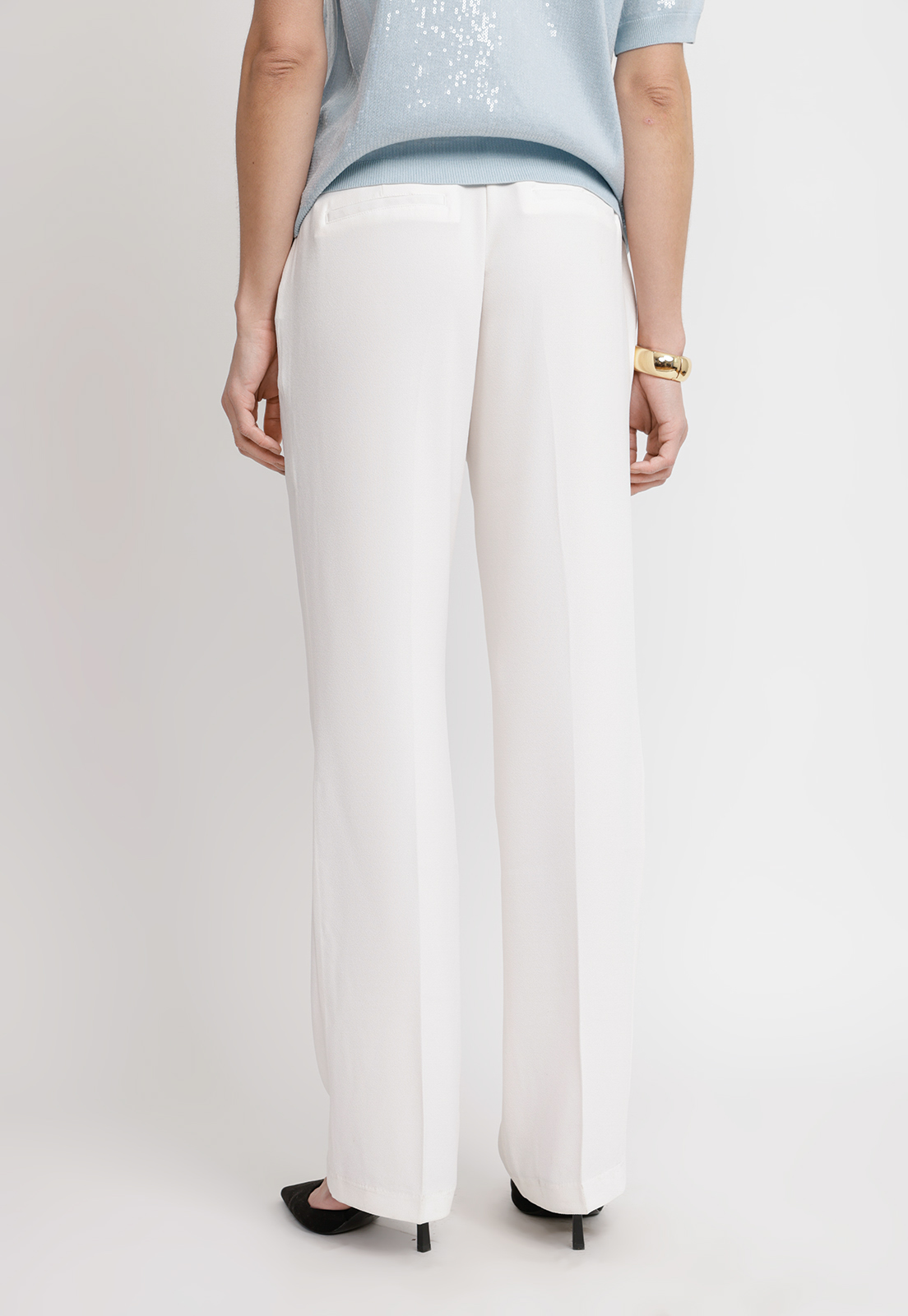 PANTALON MUJER LORETO VISCOSA CREMA - 2