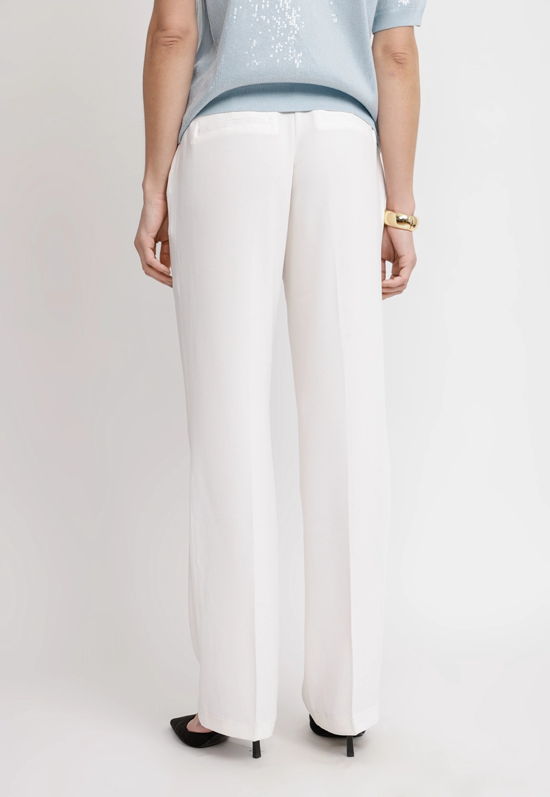 PANTALON MUJER LORETO VISCOSA CREMA - 2