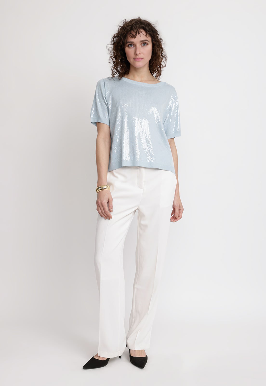 PANTALON MUJER LORETO VISCOSA CREMA - 4