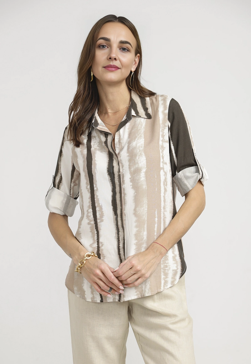 BLUSA MUJER SEGOVIA VISCOSA SAFARI - 1