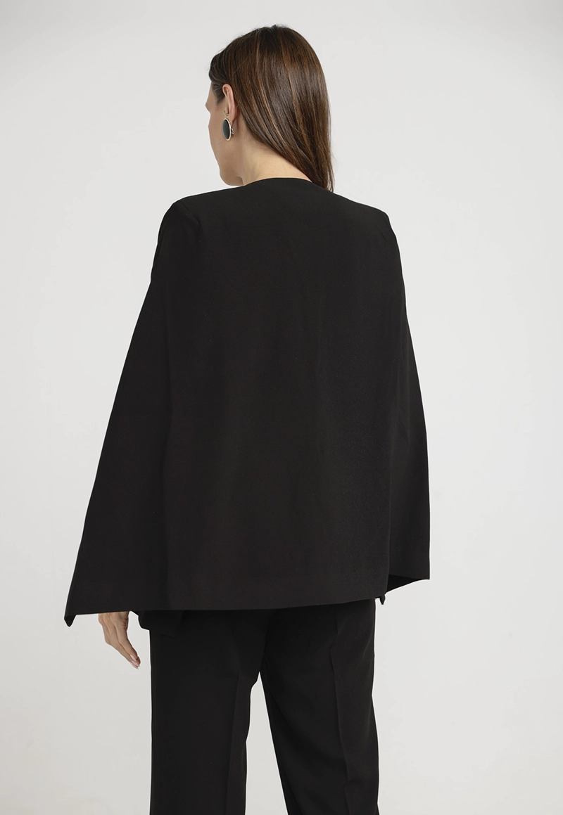 BLAZER MUJER VERBENA VISCOSA NEGRO - 2