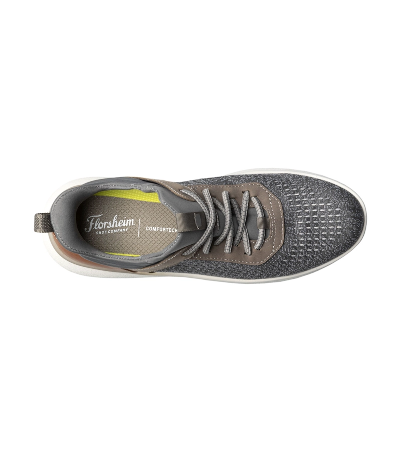 ZAPATILLAS CASUAL FLEET KNIT LACE GRIS - 6