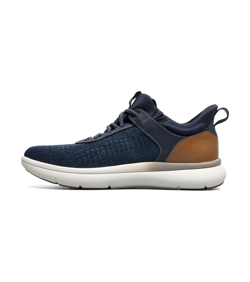 ZAPATILLAS CASUAL FLEET KNIT LACE AZUL - 5