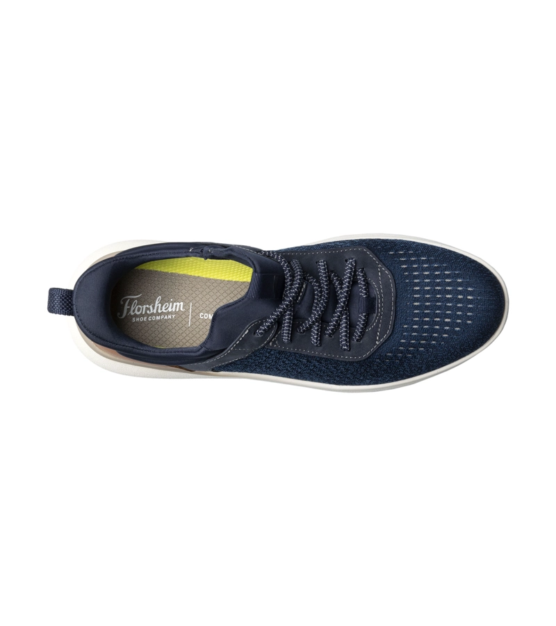 ZAPATILLAS CASUAL FLEET KNIT LACE AZUL - 6