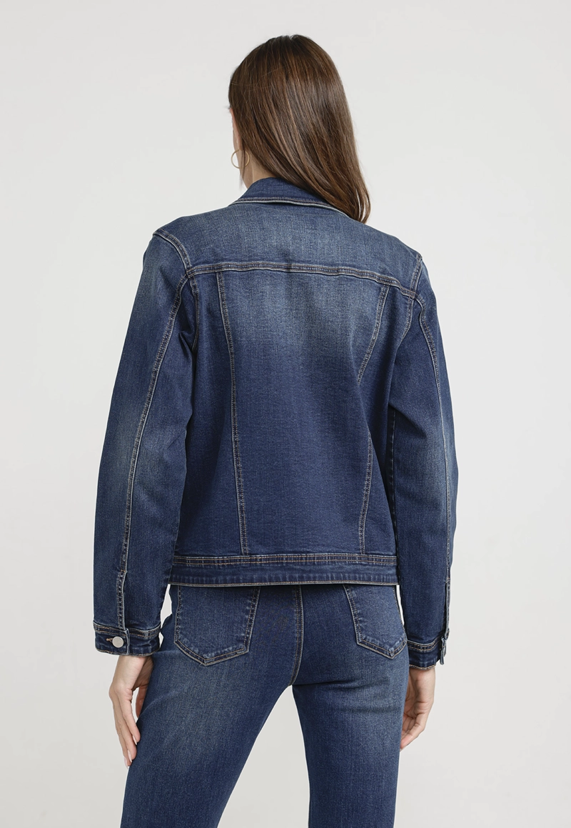 CHAQUETA MUJER CROMITA ALGODON AZUL - 2