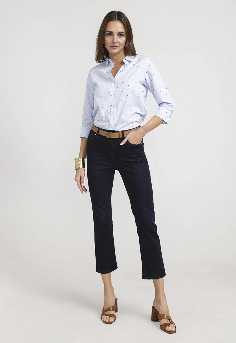 JEANS DE MUJER MODELO CHARLOT INDIGO - 4