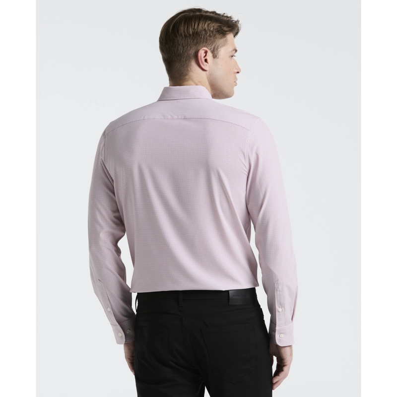 CAMISA HOMBRE TOTAL STRETCH ESTAMPADA ROSADA - 2