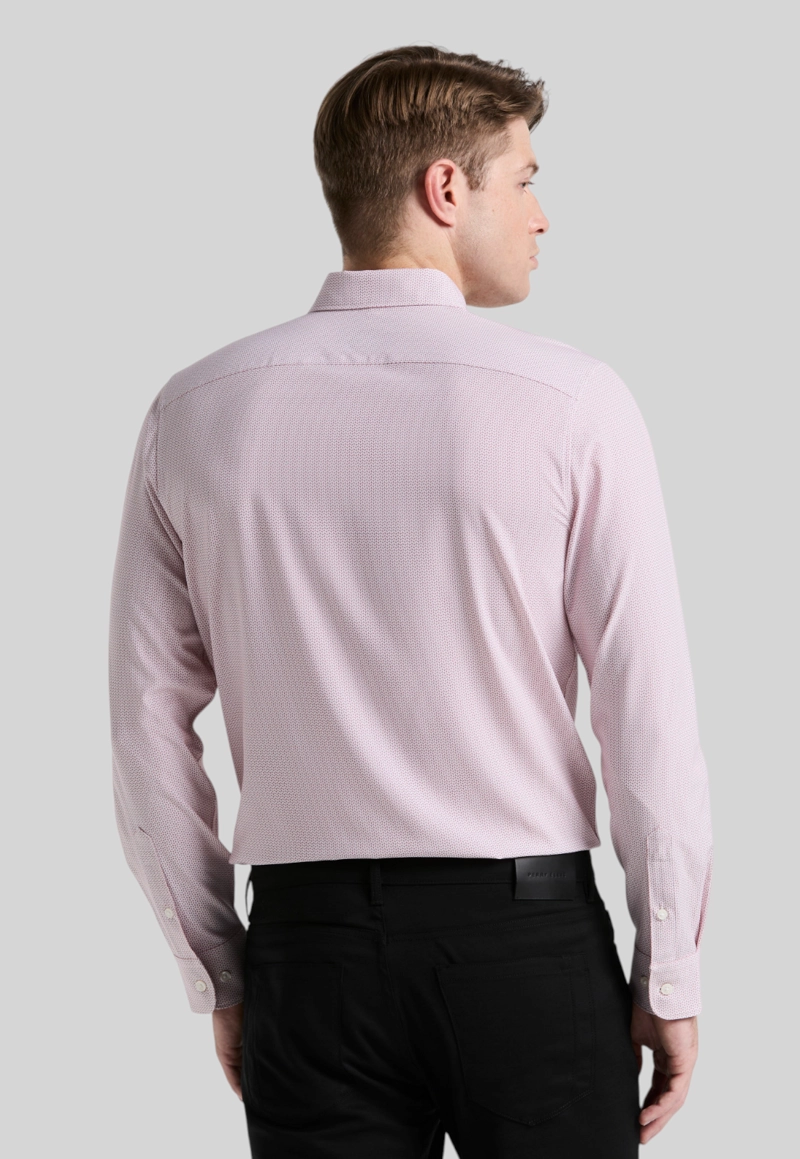 CAMISA HOMBRE TOTAL STRETCH ESTAMPADA ROSADA - 2
