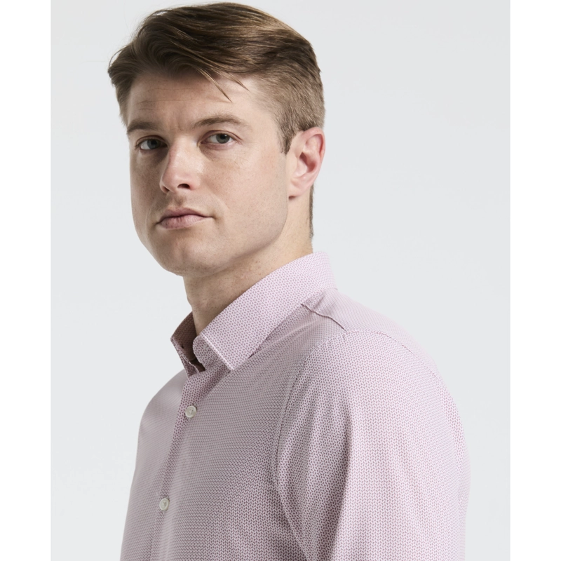 CAMISA HOMBRE TOTAL STRETCH ESTAMPADA ROSADA - 3