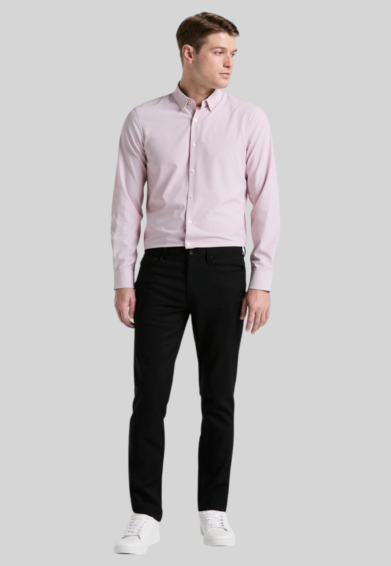 CAMISA HOMBRE TOTAL STRETCH ESTAMPADA ROSADA - 4