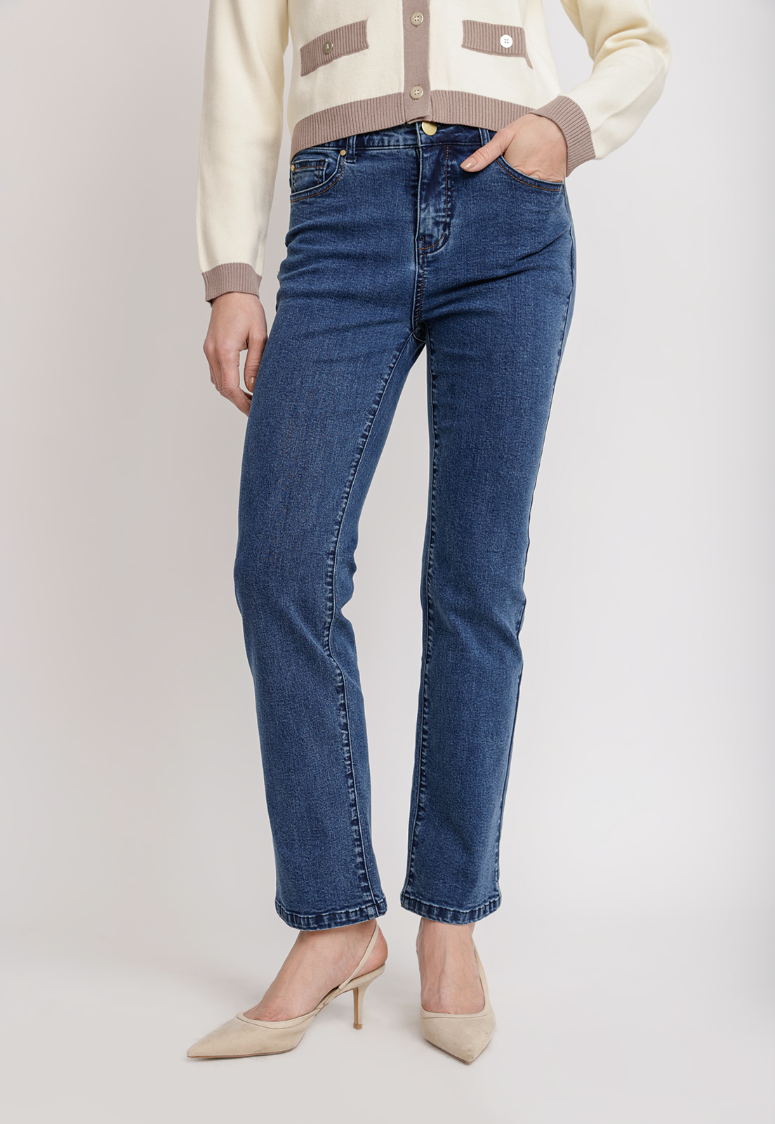 JEANS RECTO AZUL CHARLOT26 MUJER - 1