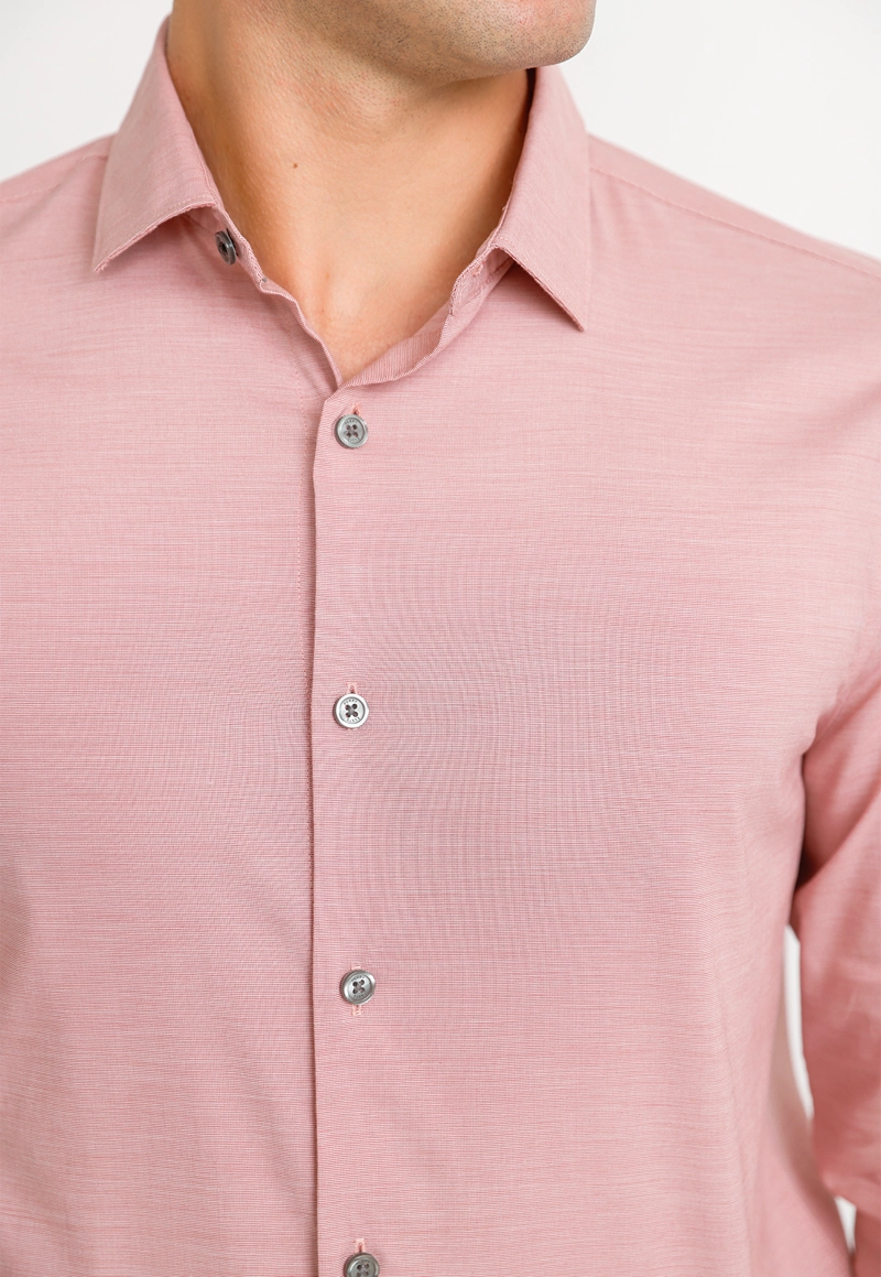 CAMISA HOMBRE ALGODON ROSADO - 3