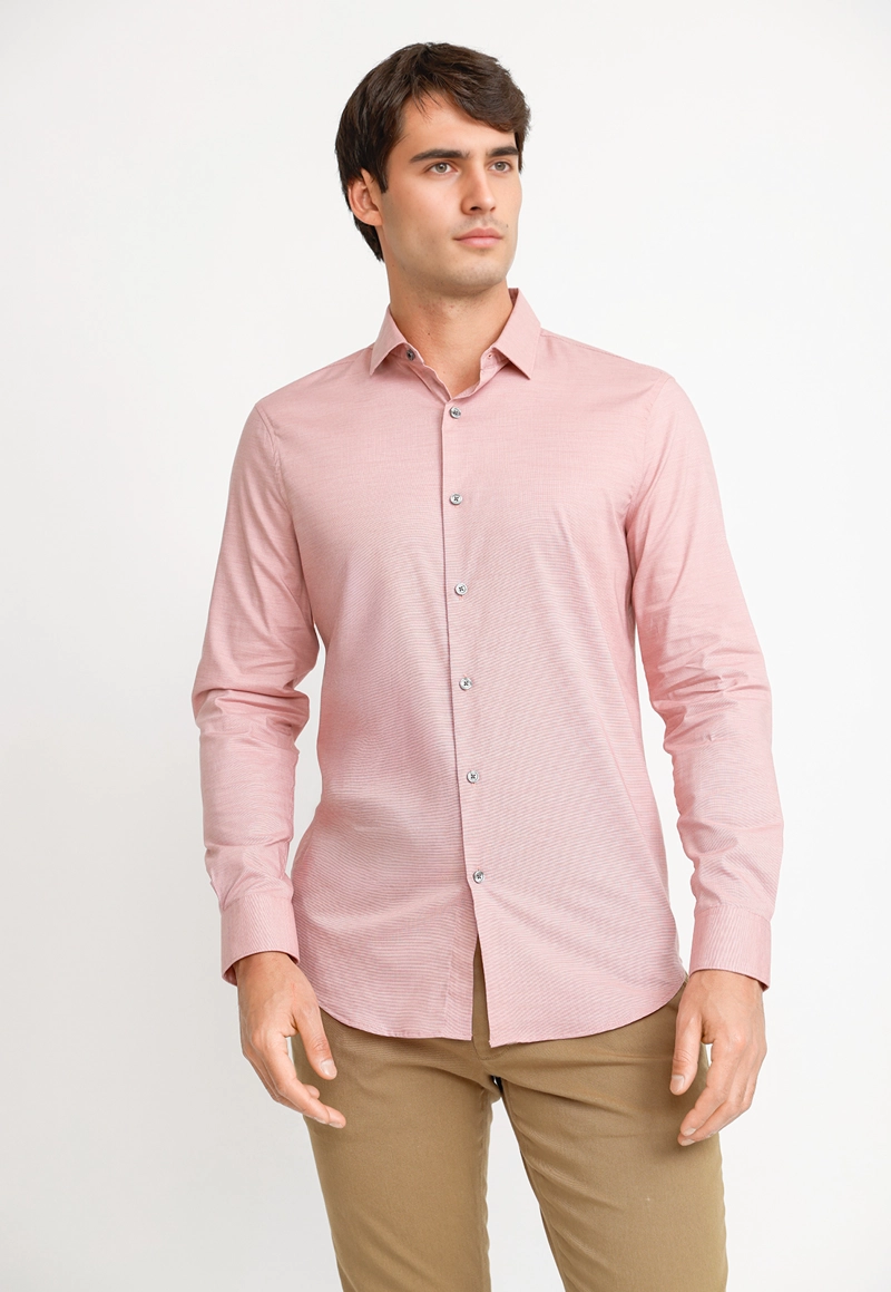 CAMISA HOMBRE ALGODON ROSADO - 4