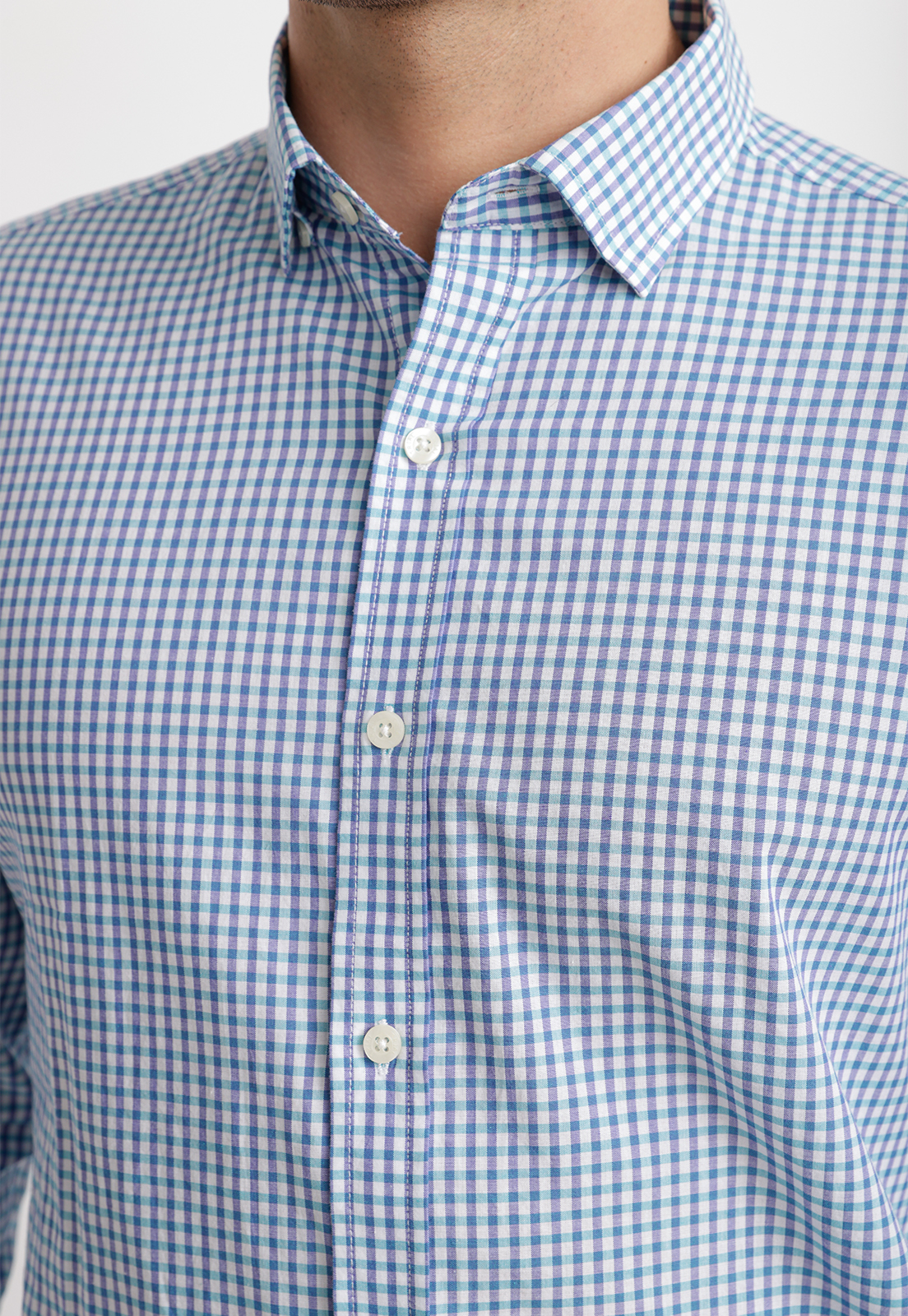 CAMISA CUADROS ALGODON BAUDILIO VERDE - 3