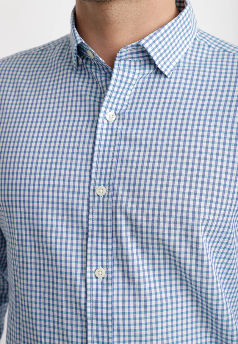 CAMISA CUADROS ALGODON BAUDILIO VERDE - 3