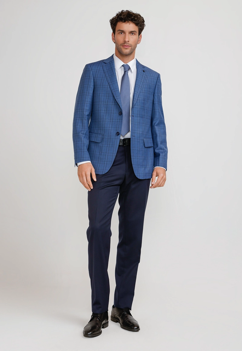 CHAQUETA HOMBRE FORMAL EXECUTIVE AZUL - 4