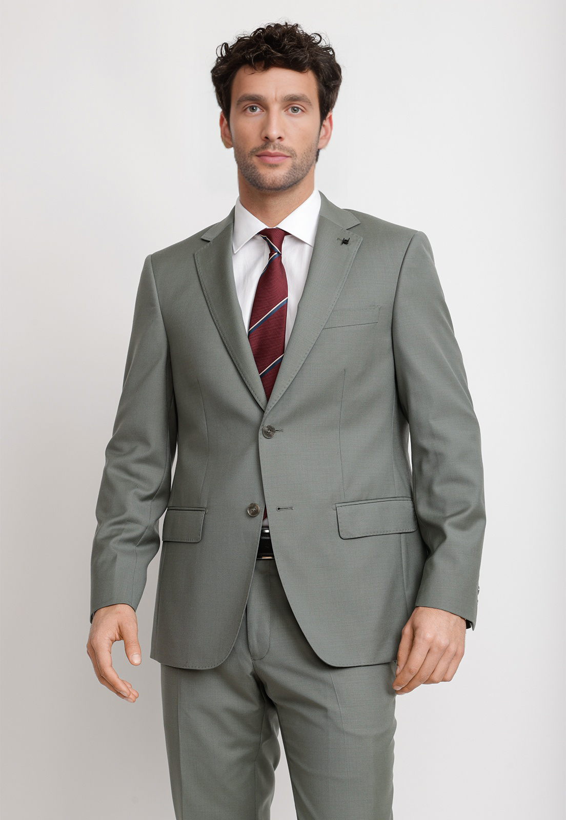 CHAQUETA HOMBRE FORMAL LANA S100'S MIX&COLOR VERDE - 1