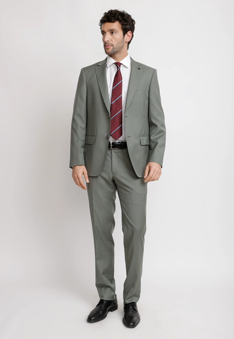 CHAQUETA HOMBRE FORMAL LANA S100'S MIX&COLOR VERDE - 4