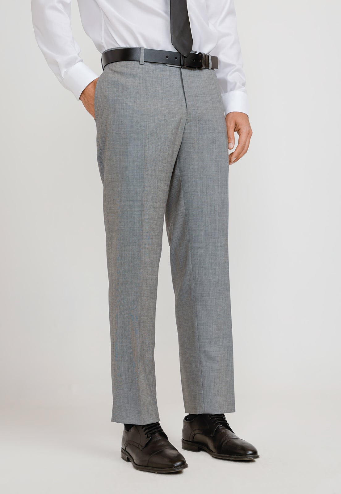 PANTALON HOMBRE FORMAL LANA S100'S MIX&COLOR GRIS - 1