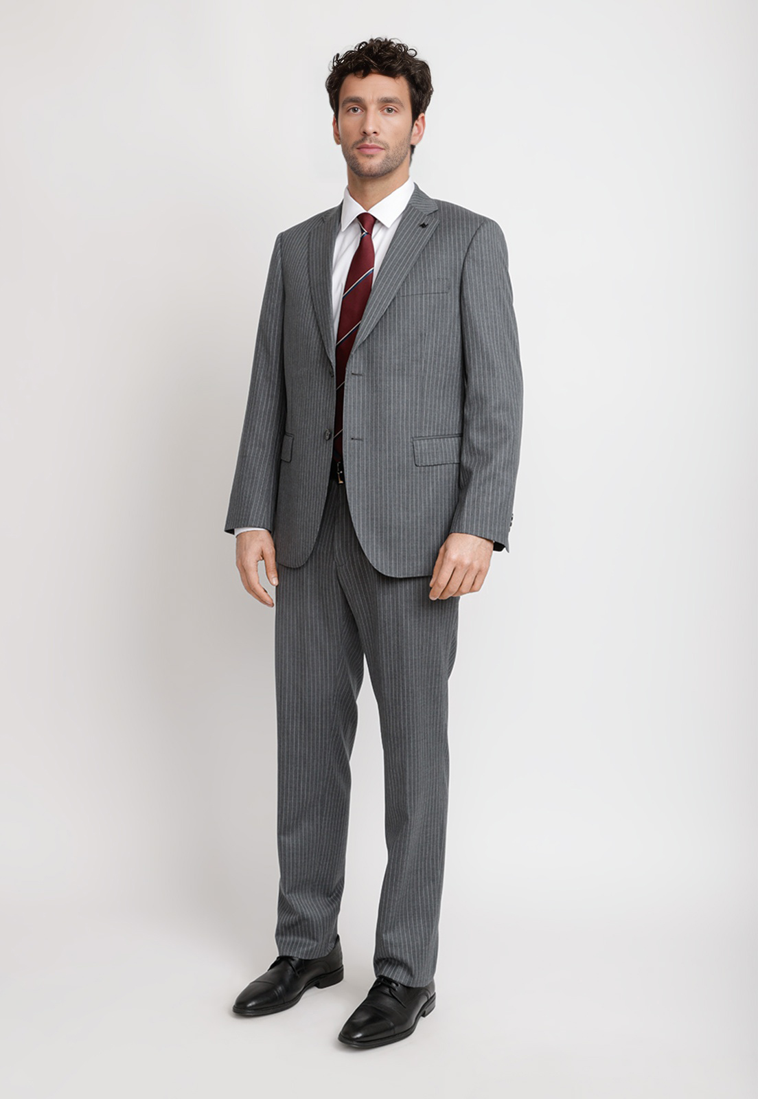 TRAJE HOMBRE FORMAL LANA 100'S TRAVEL GRIS - 4