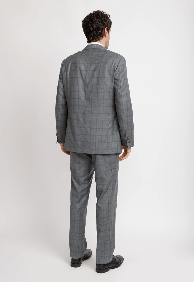 TRAJE HOMBRE FORMAL LANA S120'S SEDA SARTORIAL GRIS - 2