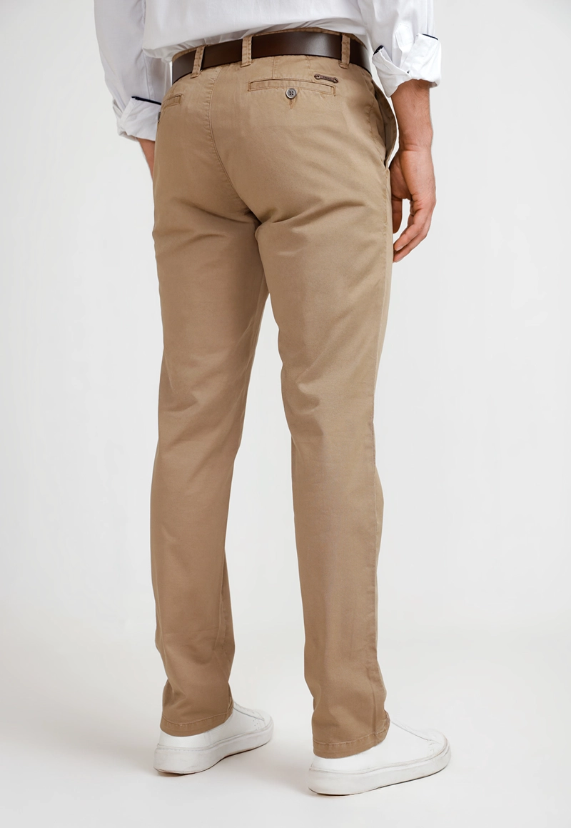 PANTALON HOMBRE ALGODON SLIM VINCI KHAKI - 2