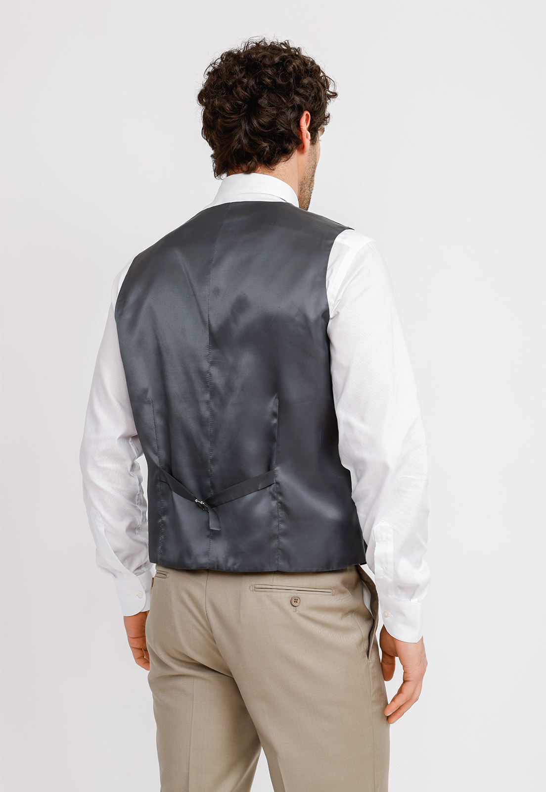 GILET HOMBRE FORMAL SEDA GILET&CO NEGRO - 2