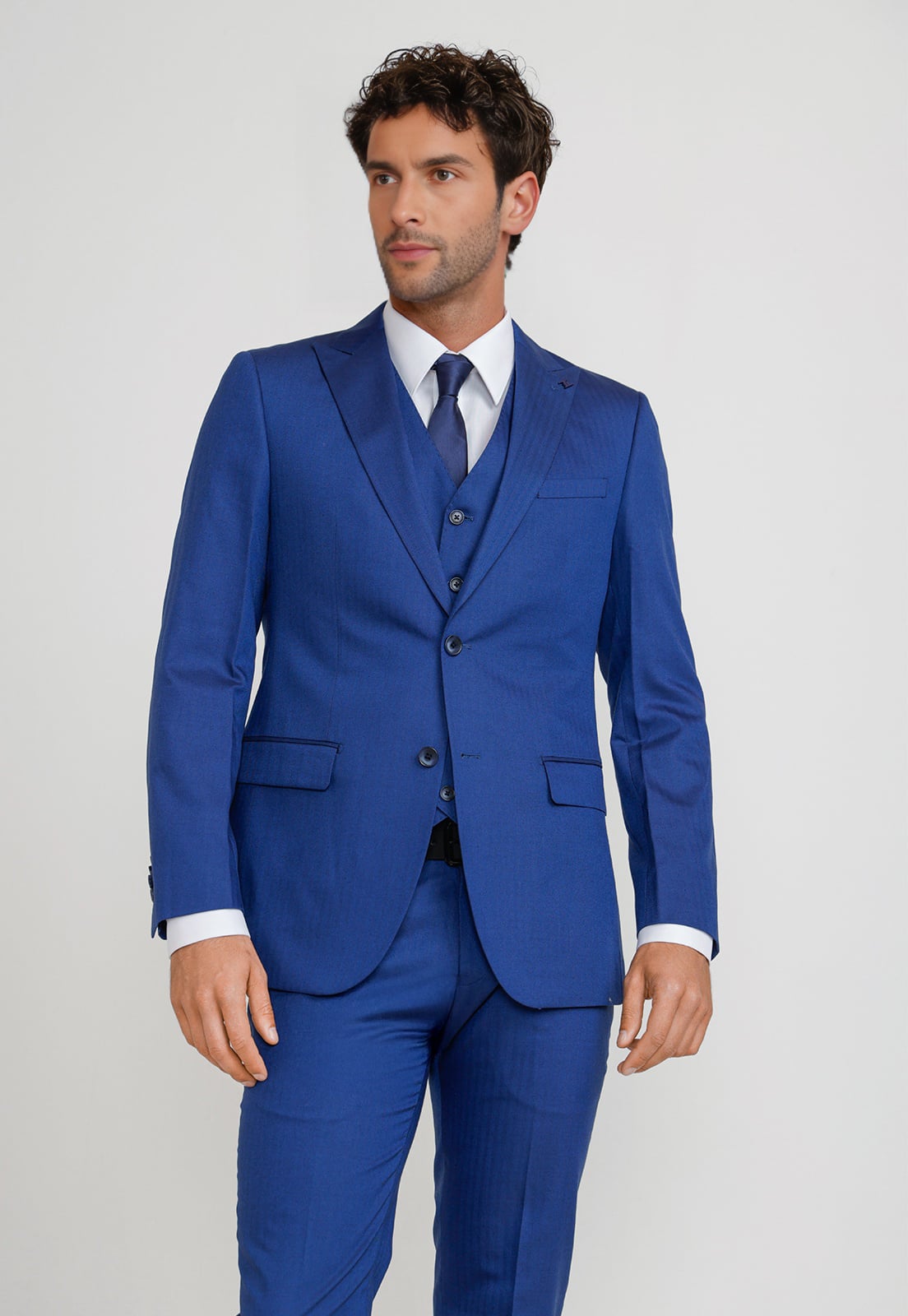 TRAJE HOMBRE FORMAL GRADUACION AZULINO - 1