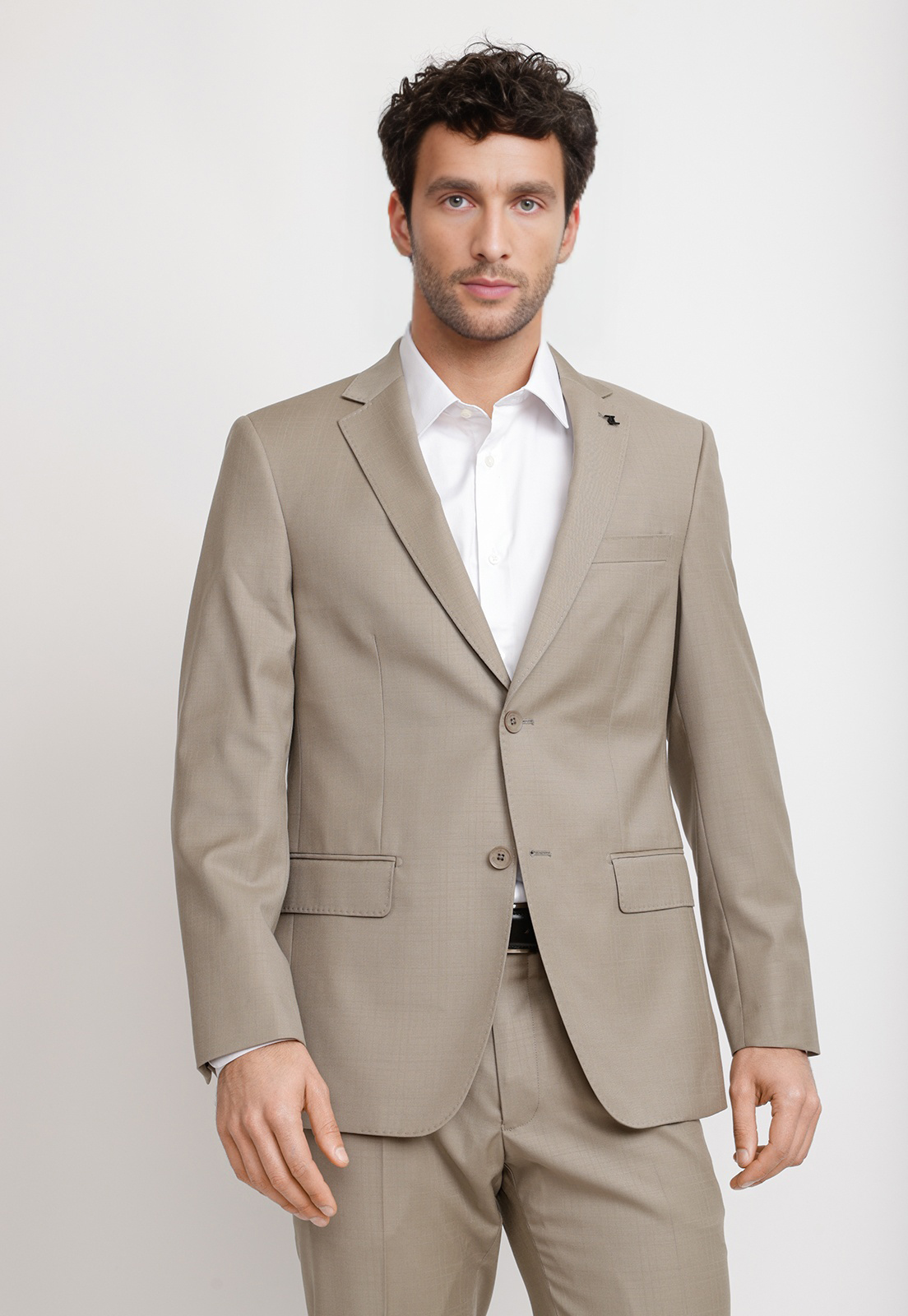 CHAQUETA HOMBRE FORMAL LANA S100'S MIX&COLOR KHAKI - 1