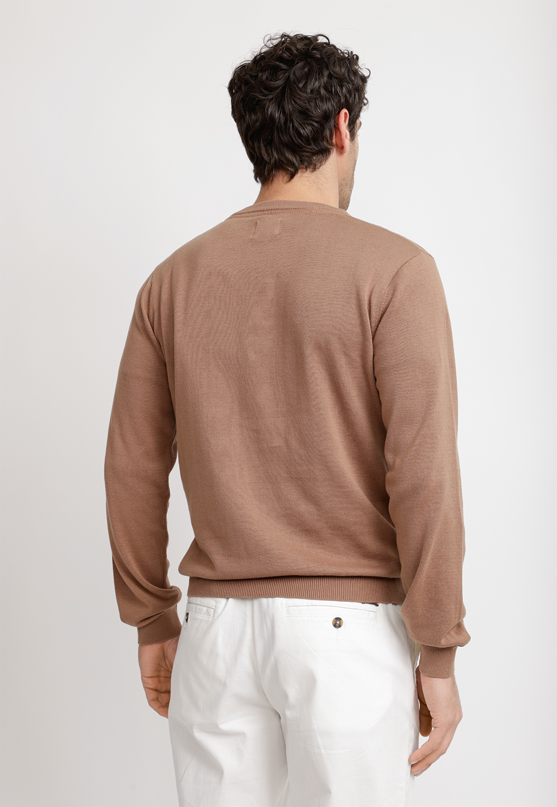 SWEATER CUELLO C ALGODON PHELPS CAFE - 2