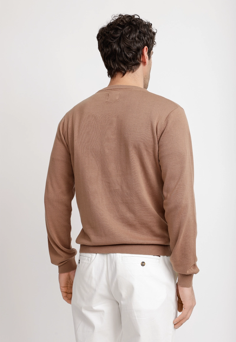 SWEATER CUELLO C ALGODON PHELPS CAFE - 2