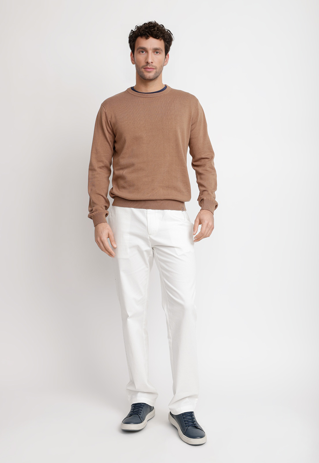 SWEATER CUELLO C ALGODON PHELPS CAFE - 4