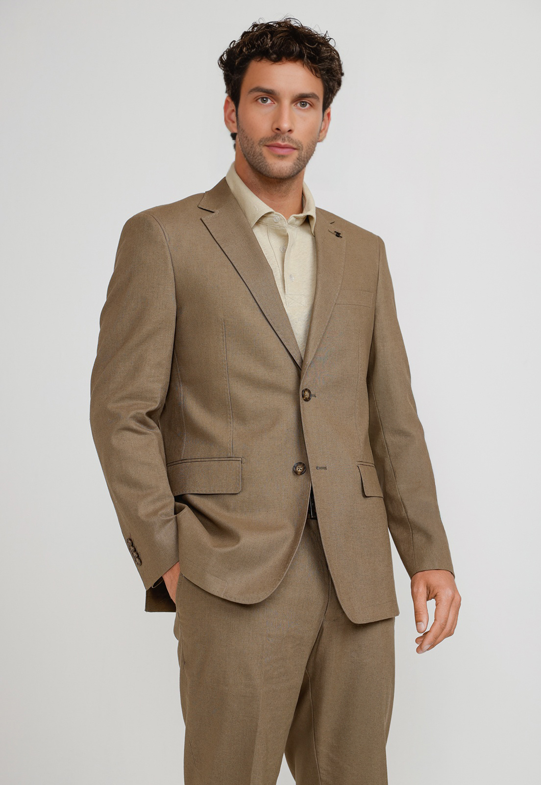 CHAQUETA HOMBRE LINO CESAR VERDE - 1