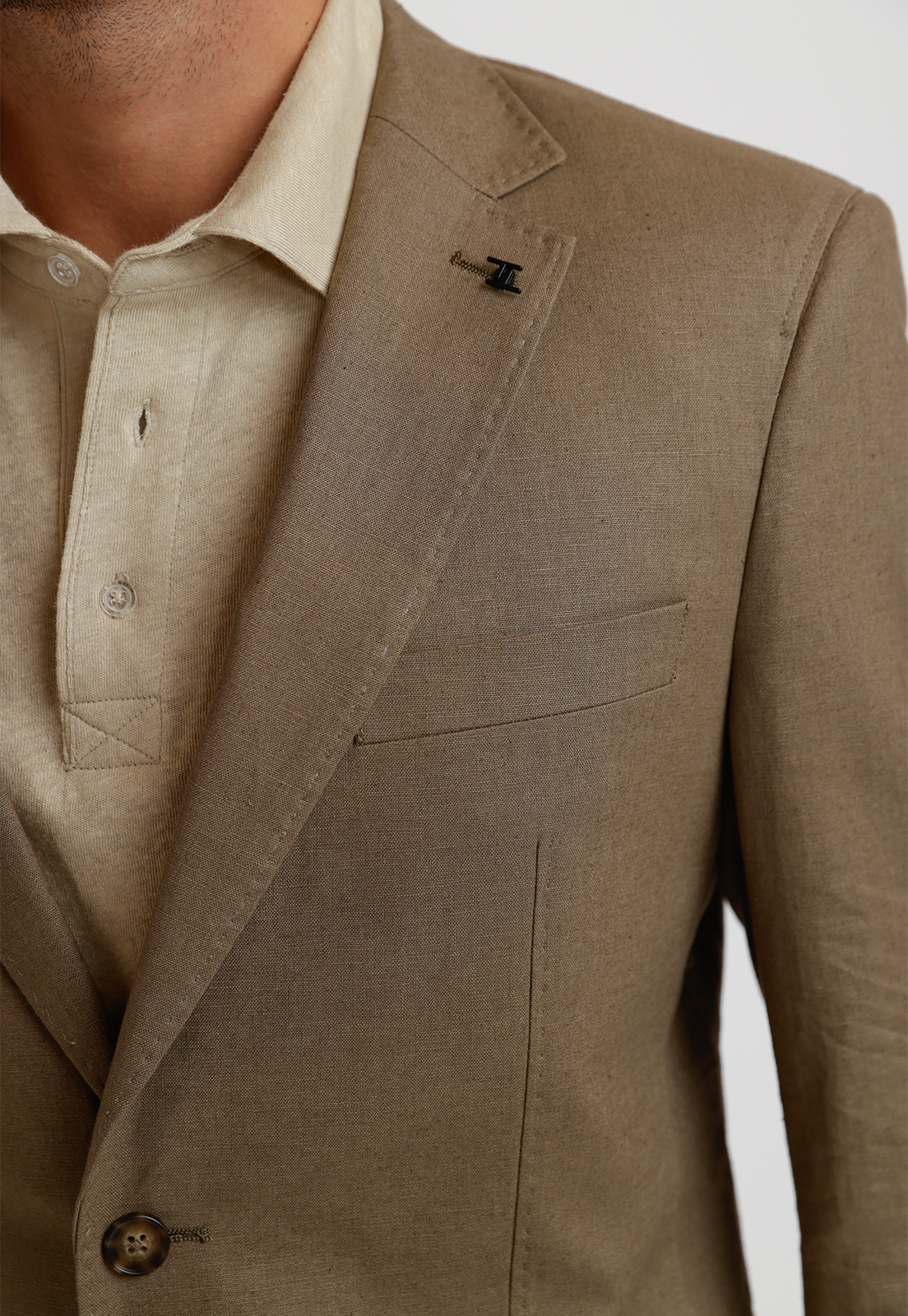 CHAQUETA HOMBRE LINO CESAR VERDE - 3