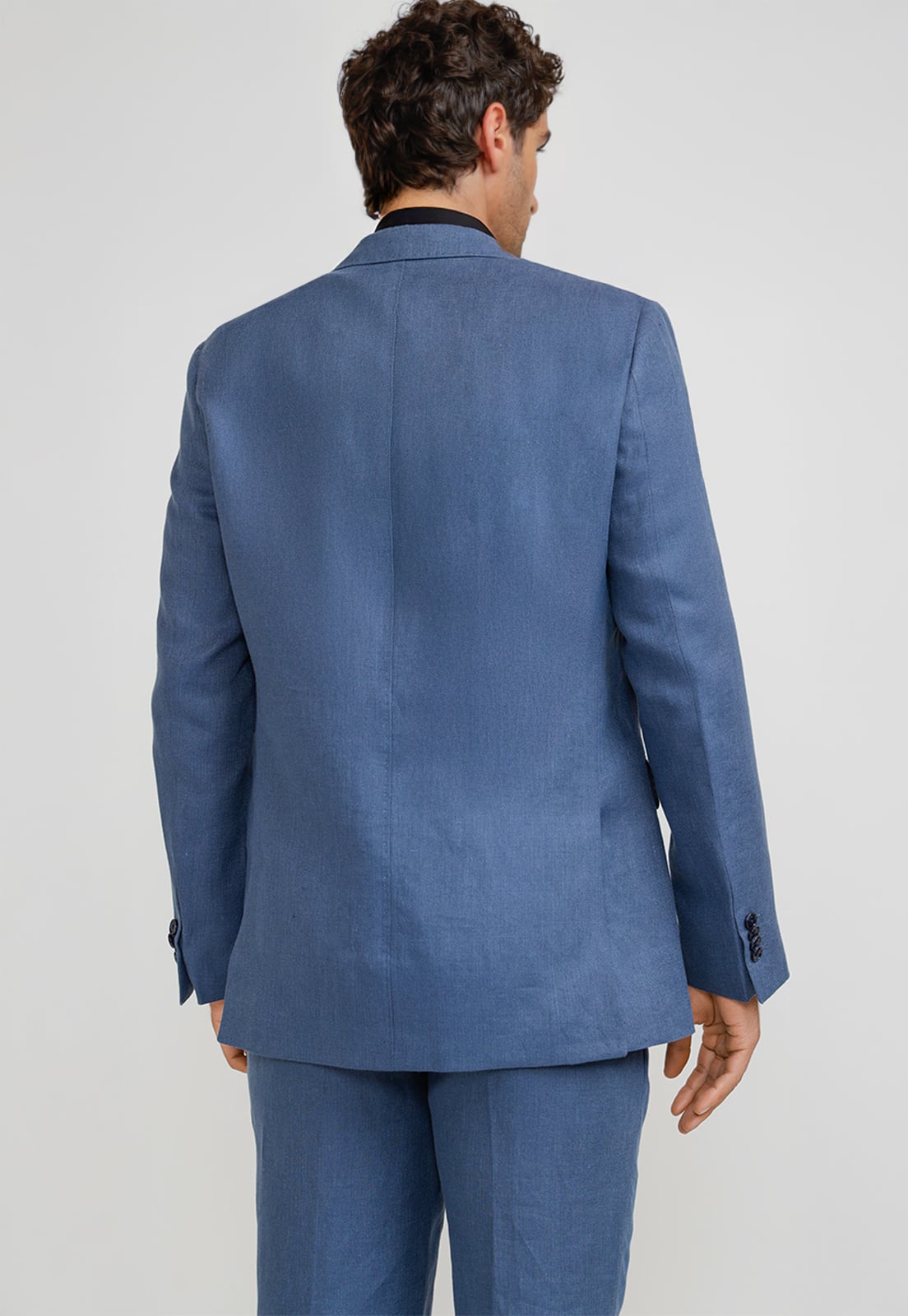 CHAQUETA HOMBRE FORMAL LINO MIX&COLOR AZUL - 2