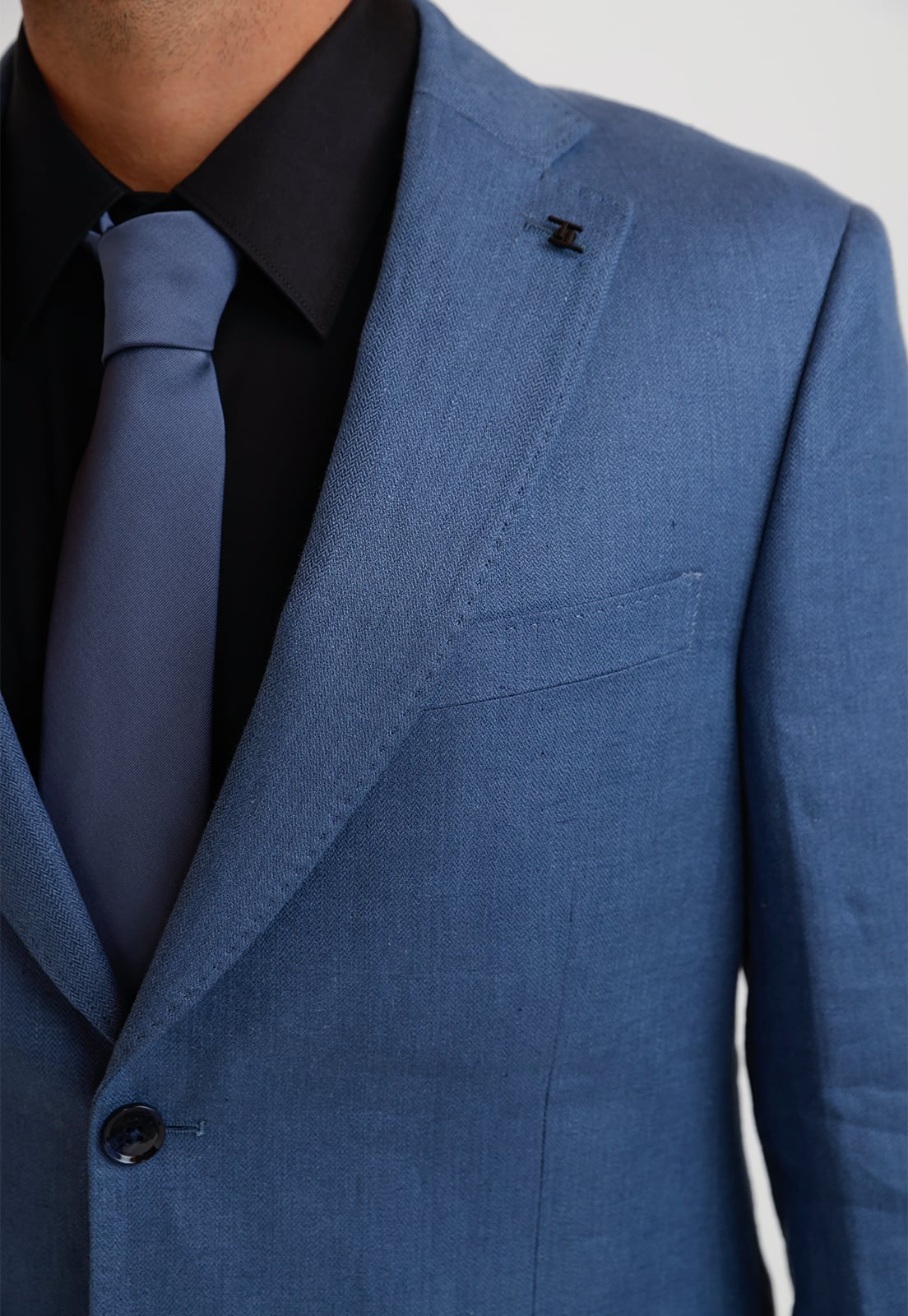 CHAQUETA HOMBRE FORMAL LINO MIX&COLOR AZUL - 3