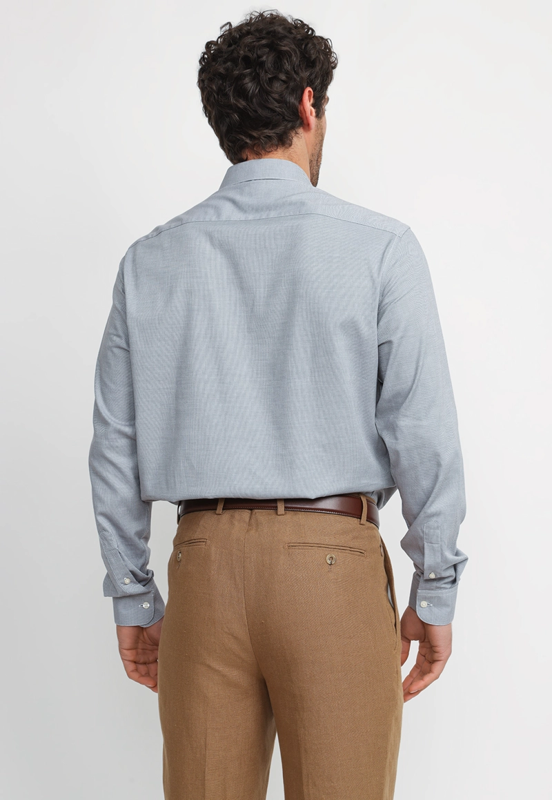 CAMISA HOMBRE FORMAL ALGODON DYNAMIC GRIS - 2