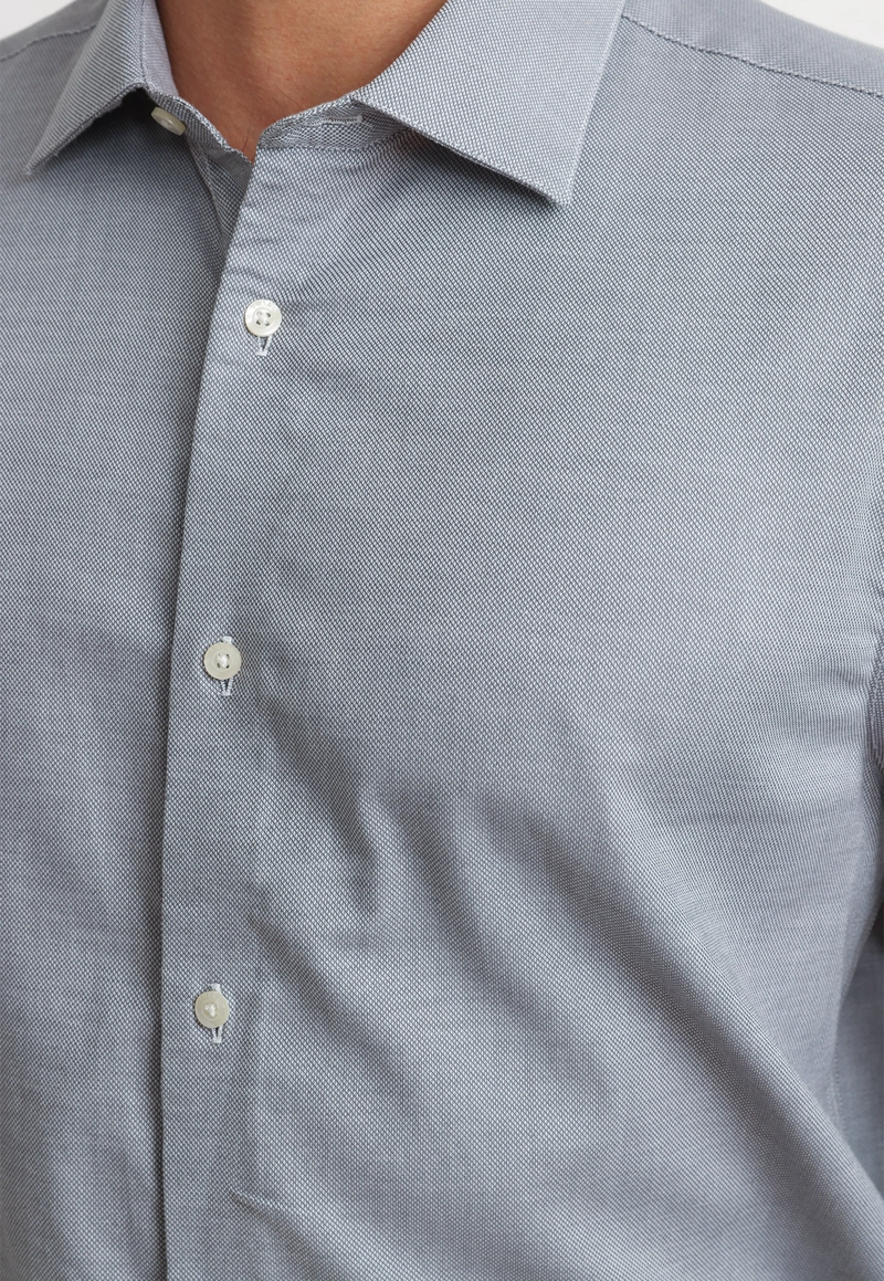 CAMISA HOMBRE FORMAL ALGODON DYNAMIC GRIS - 3