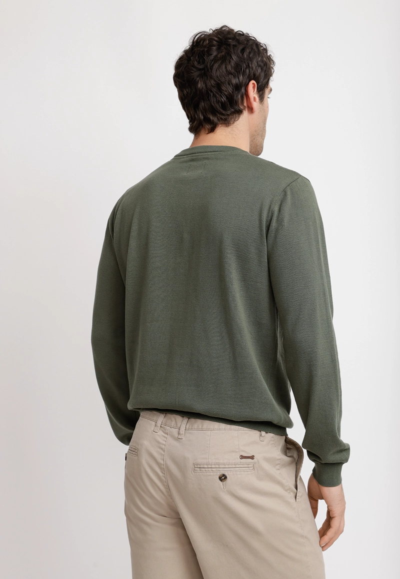 SWEATER CUELLO C ALGODON PHELPS VERDE - 4