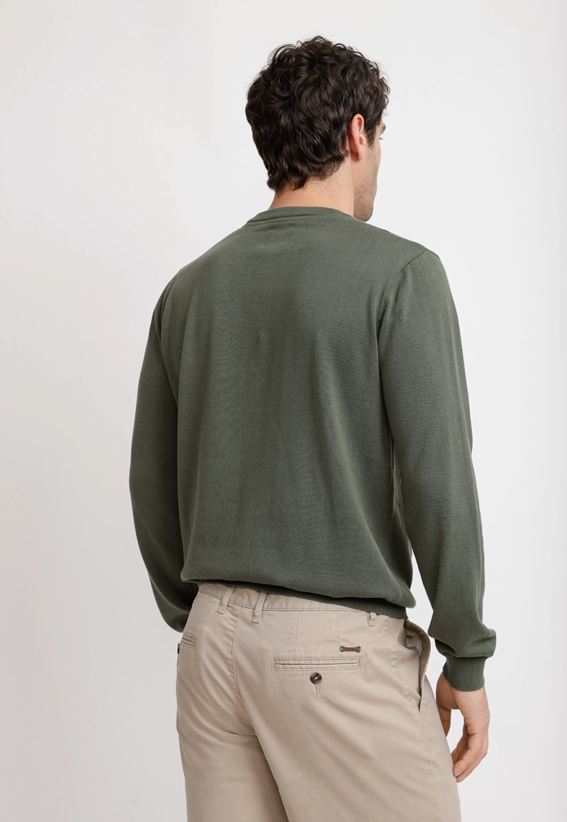 SWEATER CUELLO C ALGODON PHELPS VERDE - 4