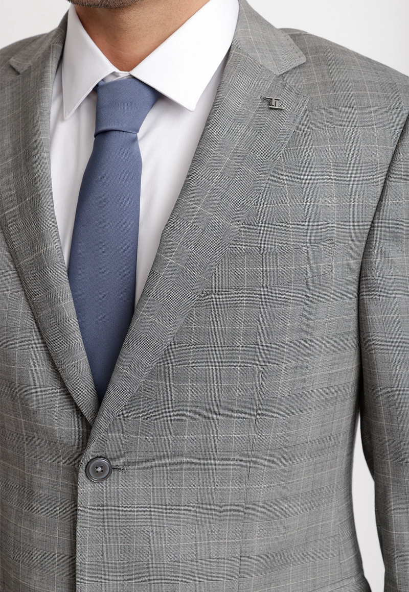 TRAJE HOMBRE FORMAL LANA S140'S LUXURY GRIS - 3