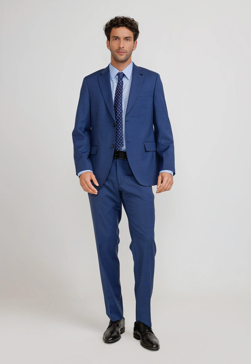 TRAJE HOMBRE FORMAL LAVABLE EXECUTIVE AZUL - 4