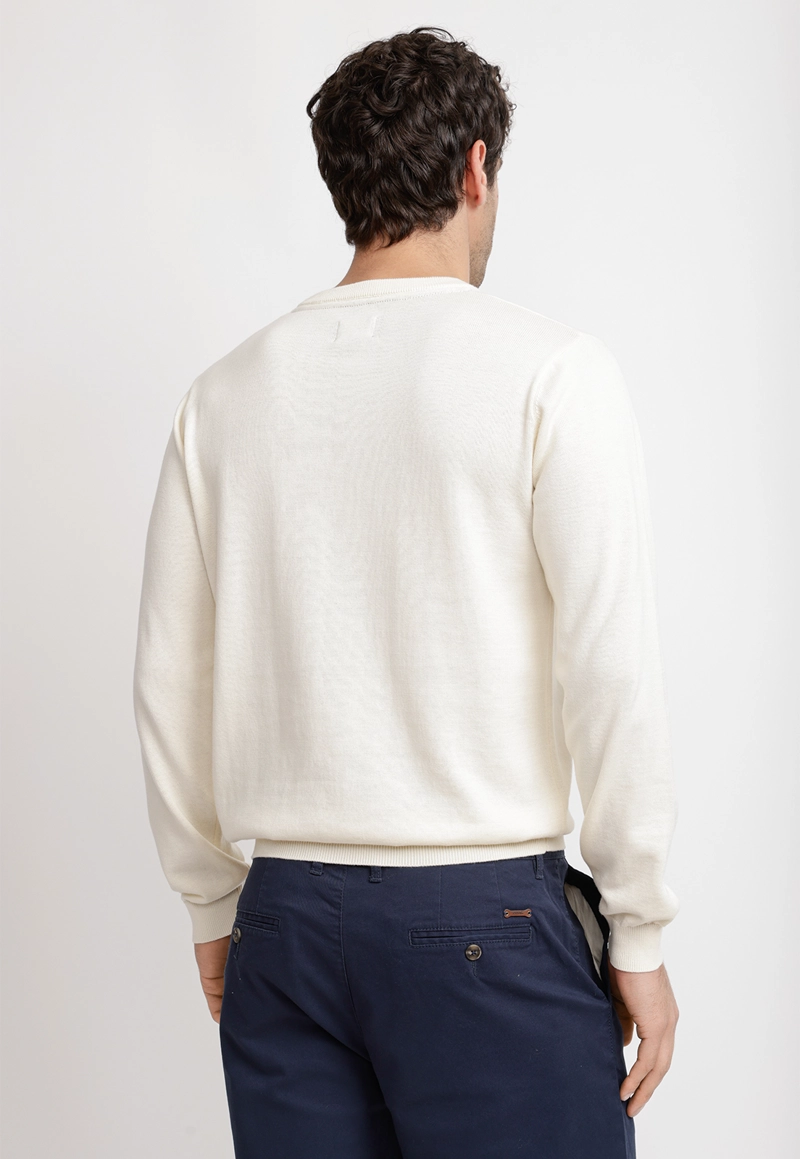 SWEATER CUELLO C ALGODON PHELPS CRUDO - 2