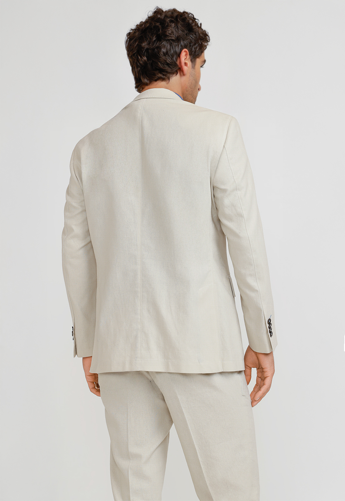 CHAQUETA HOMBRE LINO CESAR CRUDO - 2