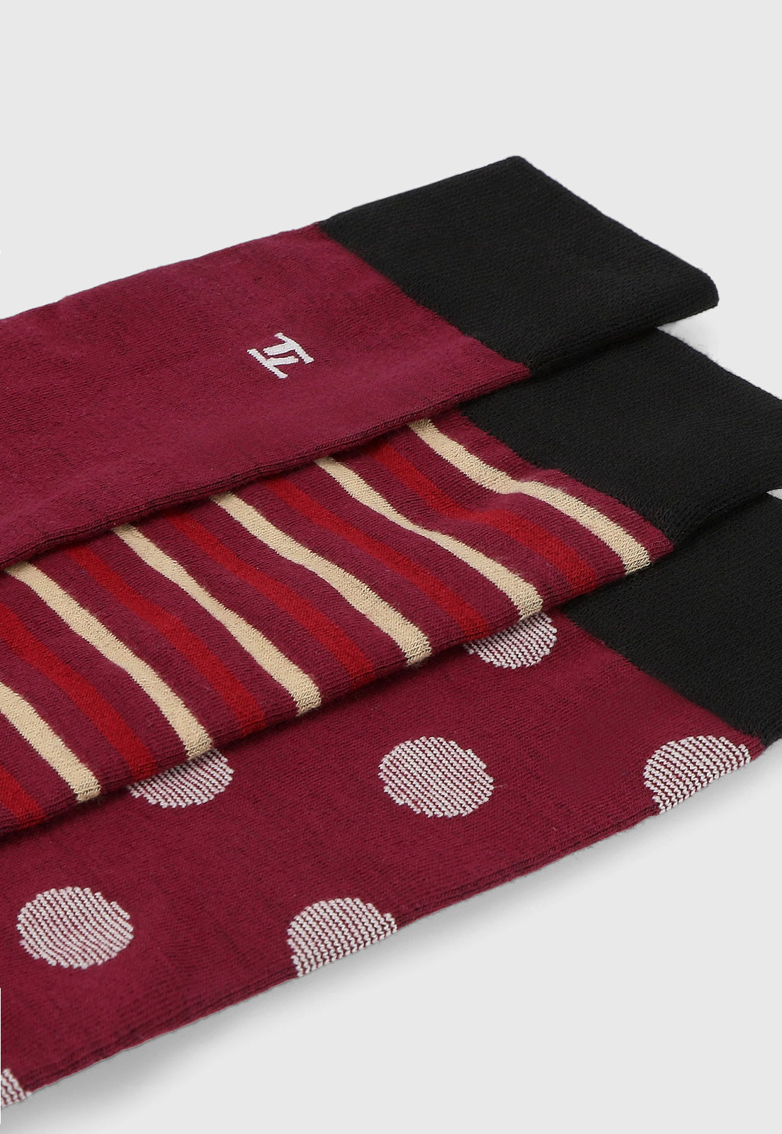 PACK CALCETINES HOMBRE ALGODON FANTASIA BURDEO - 2