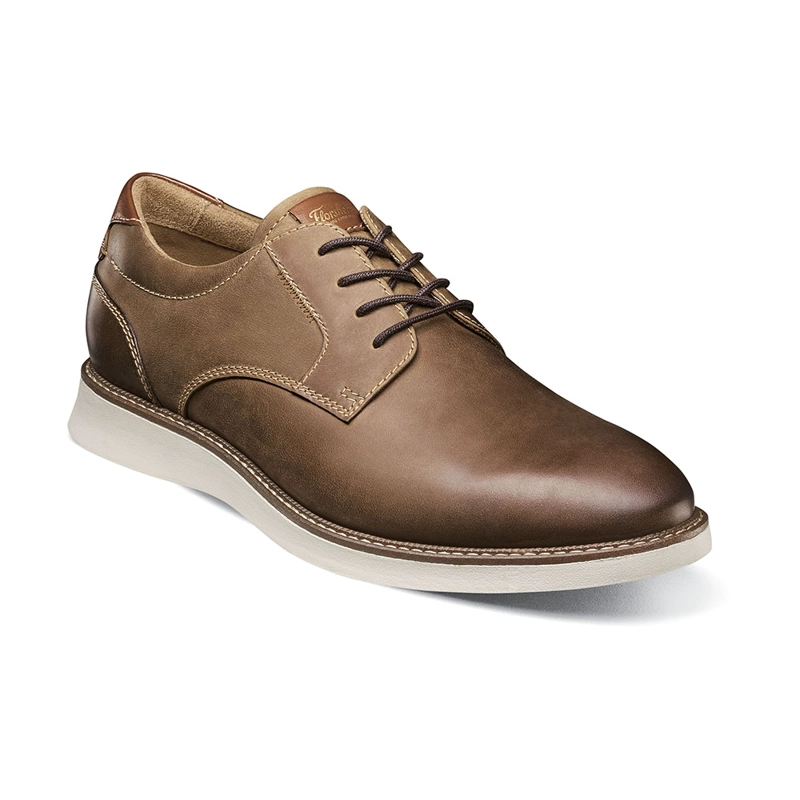 ZAPATOS CASUAL LAUNCH PLAIN TOE OXFORD COGNAC - 1