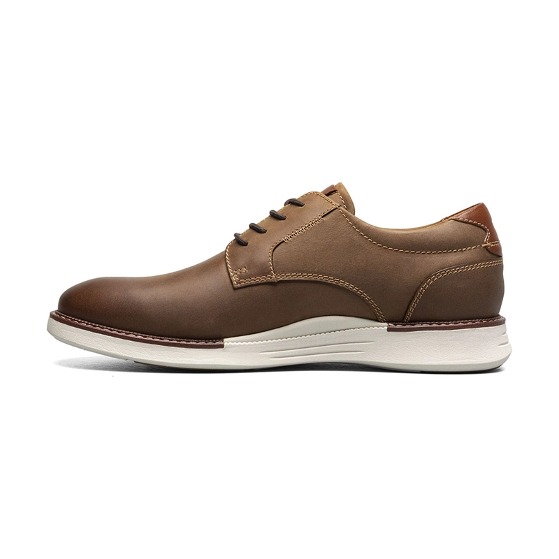 ZAPATOS CASUAL LAUNCH PLAIN TOE OXFORD COGNAC - 5