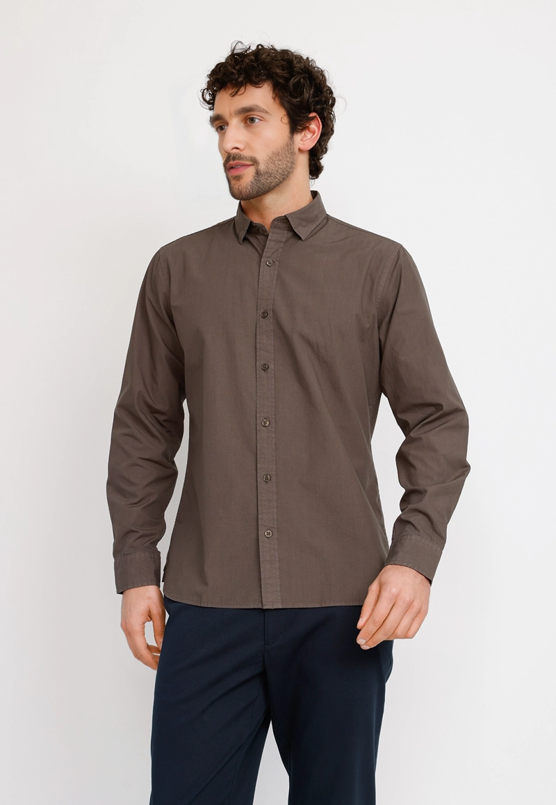 CAMISA ML HOMBRE BASILIO GRIS - 1