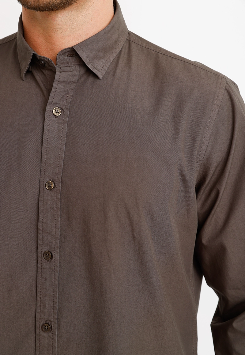 CAMISA ML HOMBRE BASILIO GRIS - 3