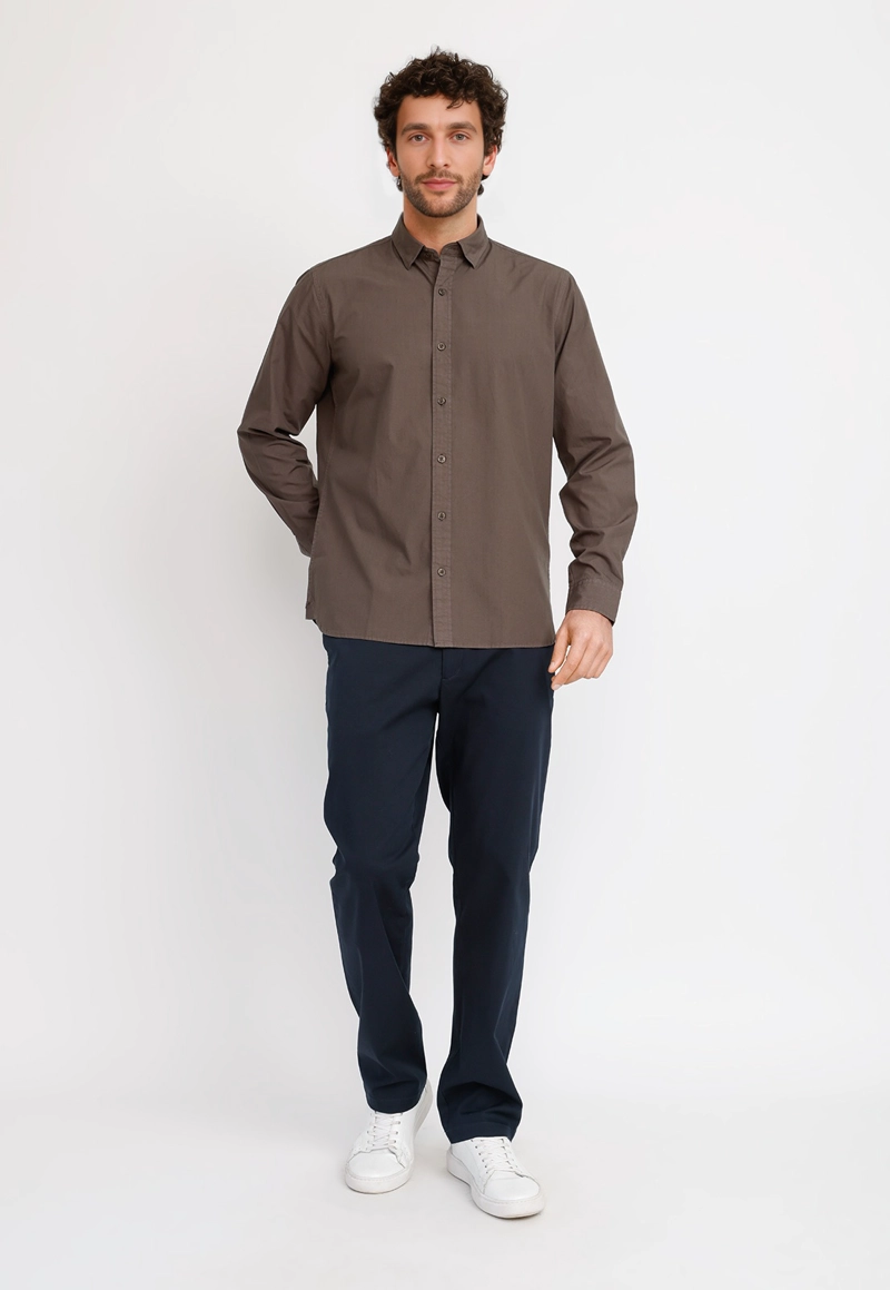 CAMISA ML HOMBRE BASILIO GRIS - 4